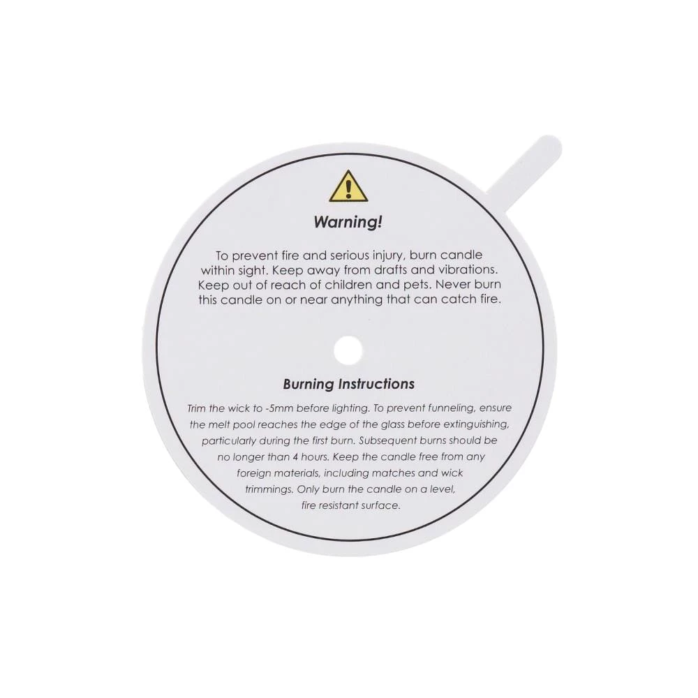 Candle Shack 72mm White Dust Cover 1 Candle Shack 72mm White Dust Cover