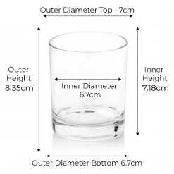 Candle Shack What's New 20cl Lotti Candle Glass - Clear (box Of 10)