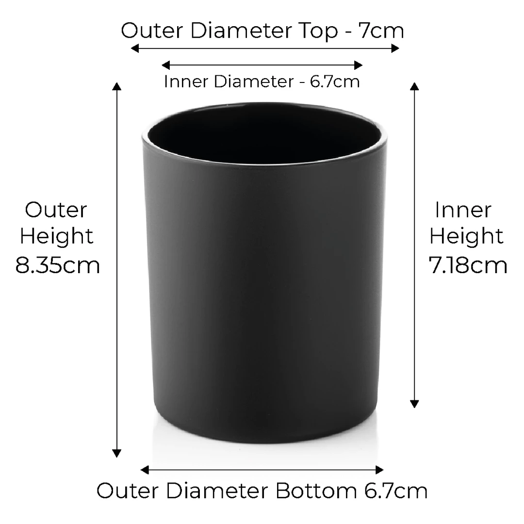 Candle Shack 20cl Lotti Candle Glass - Externally Matt Black (box Of 6) What's New 3 Candle Shack 20cl Lotti Candle Glass - Externally Matt Black (box Of 6) What's New