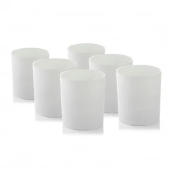 Candle Shack 20cl Lotti Candle Glass - Externally Matt White (box Of 6) What's New