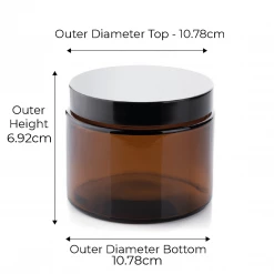 Candle Shack What's New 3-Wick Amber Candle Jar (400g) With Urea Lid