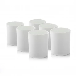 Candle Shack What's New 30cl Lotti Candle Glass - Externally White Matt (box Of 6)