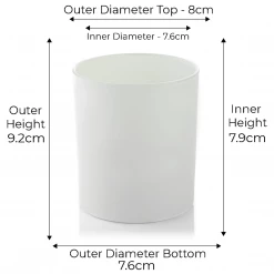 Candle Shack What's New 30cl Lotti Candle Glass - Externally White Matt (box Of 6) 5 Candle Shack What's New 30cl Lotti Candle Glass - Externally White Matt (box Of 6)