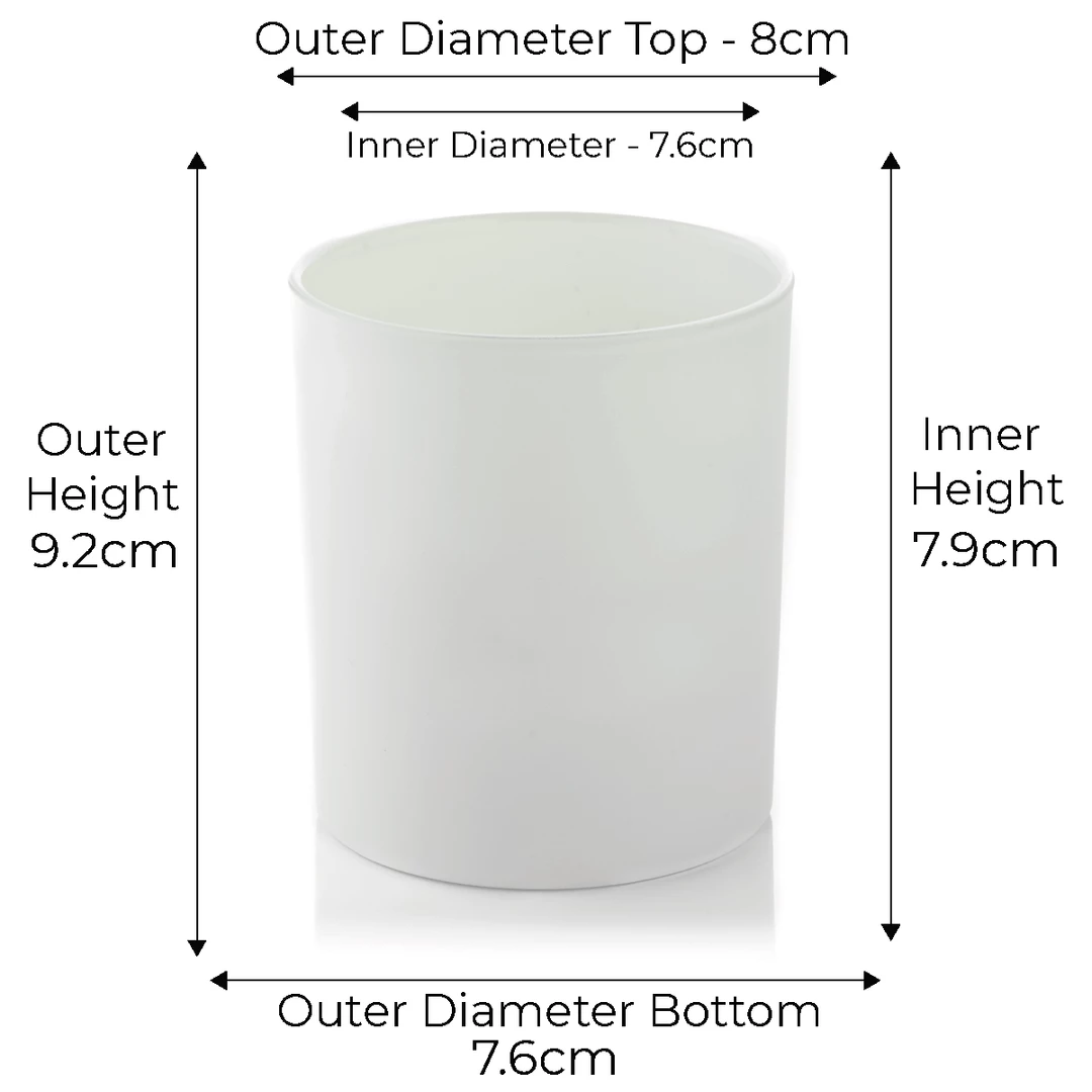 Candle Shack What's New 30cl Lotti Candle Glass - Externally White Matt (box Of 6) 3 Candle Shack What's New 30cl Lotti Candle Glass - Externally White Matt (box Of 6)