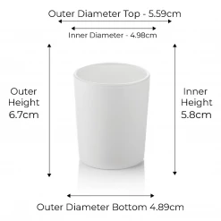 Candle Shack What's New 9cl Lauren Candle Glass - Externally White Matt (box Of 6)