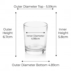 Candle Shack 9cl Votive Candle Glass - Clear (box Of 10)