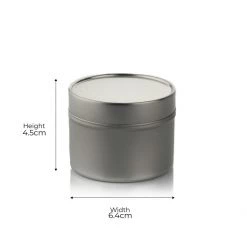 Candle Shack What's New 10cl Candle Tin - Silver