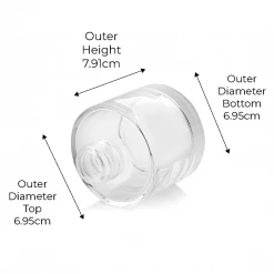 Candle Shack 100ml Squat Circular Diffuser Bottle - Clear (box Of 10) What's New
