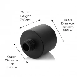 Candle Shack 100ml Squat Circular Diffuser Bottle - Matt Black (box Of 10)