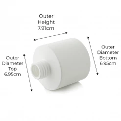 Candle Shack 100ml Squat Circular Diffuser Bottle - Matt White (box Of 10) What's New