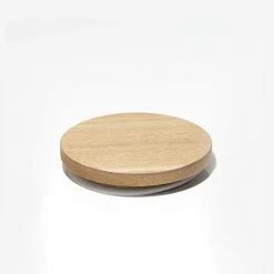 Candle Shack What's New Wooden Lid - Natural - For 30cl Ebony