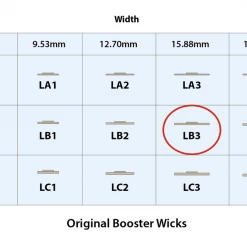 Candle Shack Original Booster Wood Wick - LB3 - 0.76mm X 15.88mm
