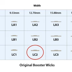 Candle Shack Original Booster Wood Wick - LC2 - 1.16mm X 12.70mm
