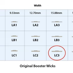 Candle Shack What's New Original Booster Wood Wick - LC3 - 1.16mm X 15.88mm